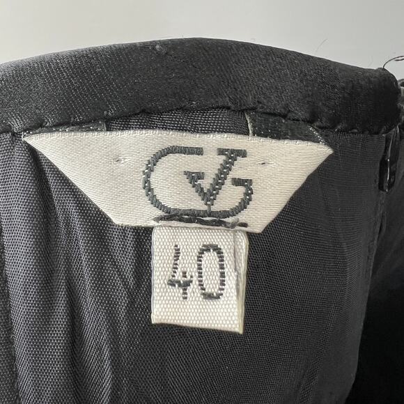 GV Black Top Lined Side Ruched Sweatheart Neck Back Zipper Classic Fit Size 40 - Picture 6 of 6